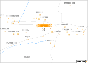 map of Momrābād