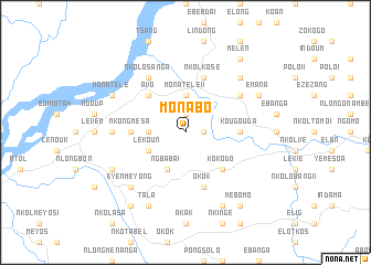 map of Monabo