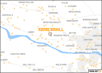 map of Monacan Hill