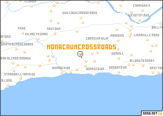 map of Monacaum Cross Roads