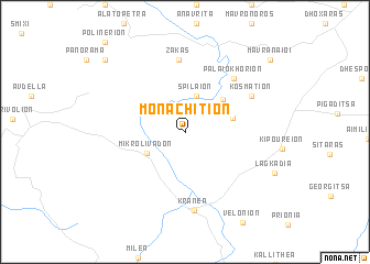 map of Monachítion