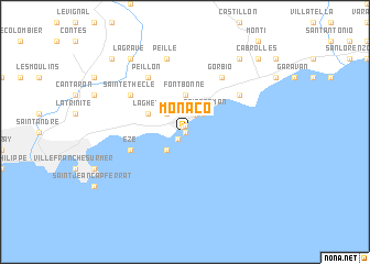 map of Monaco