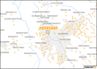 map of Monaghan