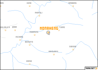 map of Monaheng