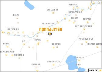 map of Monajjīyeh