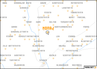 map of Monaj