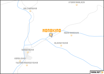 map of Monakino