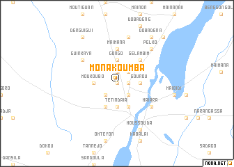 map of Monakoumba