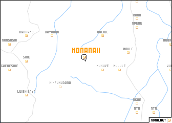 map of Monana II