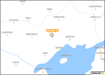 map of Monan