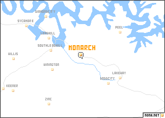 map of Monarch