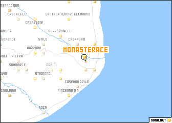 map of Monasterace