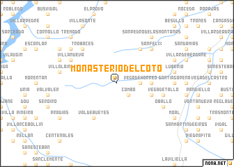 map of Monasterio del Coto