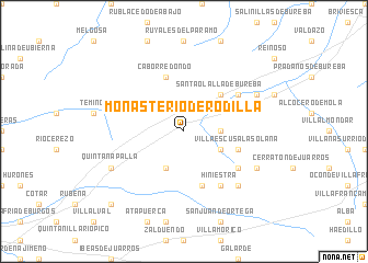 map of Monasterio de Rodilla