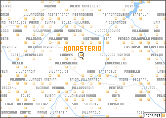 map of Monasterio