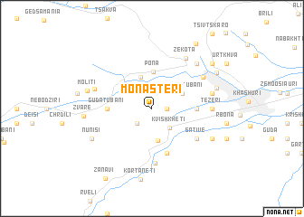 map of Monasteri