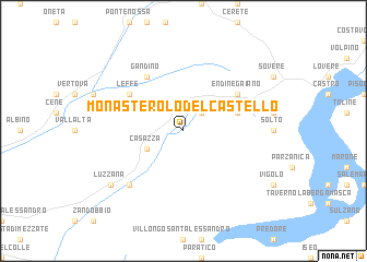 map of Monasterolo del Castello