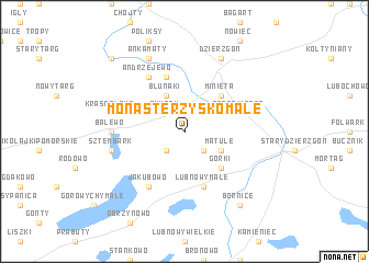 map of Monasterzysko Małe