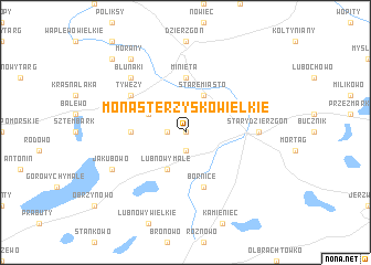 map of Monasterzysko Wielkie