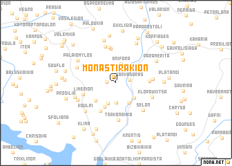 map of Monastirákion