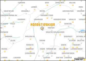 map of Monastirákion