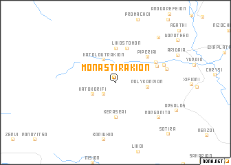 map of Monastirákion