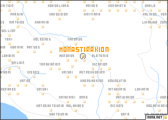 map of Monastirákion