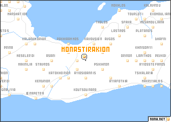 map of Monastirákion