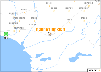 map of Monastirákion