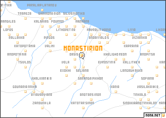 map of Monastírion