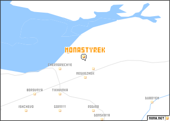 map of Monastyrëk