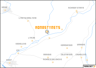 map of Monastyrets