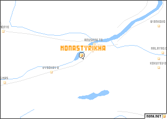 map of Monastyrikha