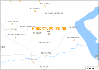 map of Monastyrshchina