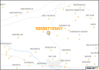 map of Monastyrskiy