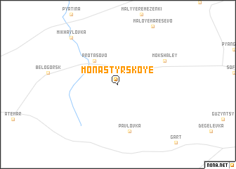 map of Monastyrskoye