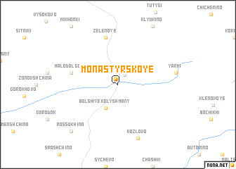 map of Monastyrskoye