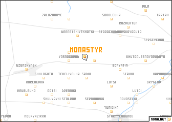 map of Monastyrʼ