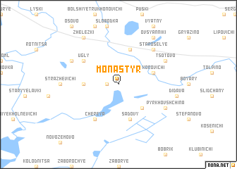 map of Monastyrʼ