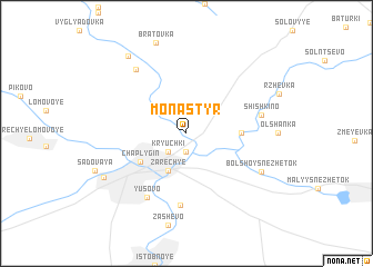 map of Monastyr\