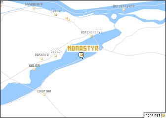 map of Monastyr\