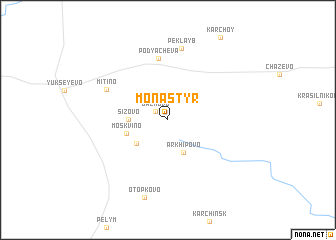 map of Monastyr\