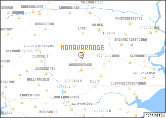 map of Monavarnoge