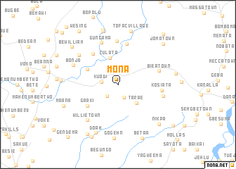map of Mona