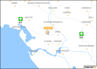 map of Mona