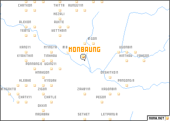 map of Monbaung