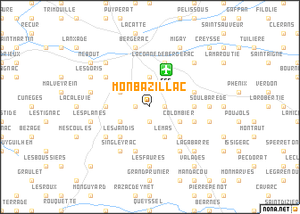 map of Monbazillac