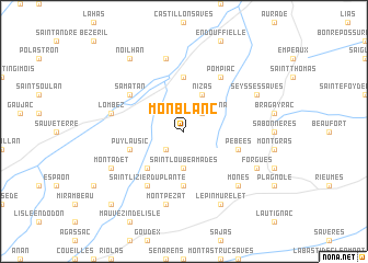 map of Monblanc