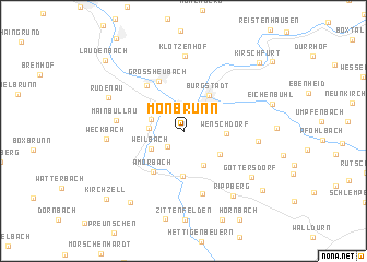 map of Monbrunn