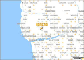 map of Monção